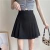 Летняя юбка миди А-силуэта с плиссировкой и высокой талией - корейский стиль преппи для женщин
