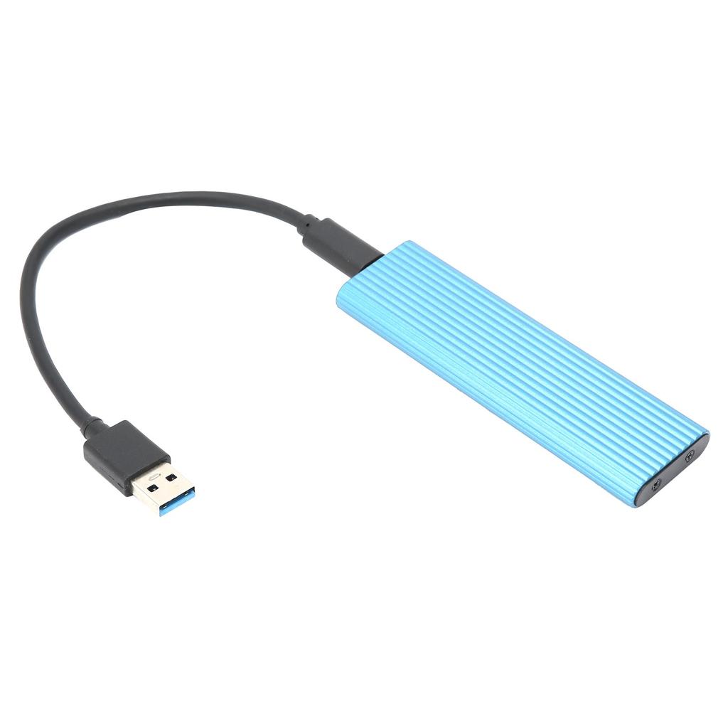 Корпус для SSD M.2 NGFF SATA Адаптер Бокс B Key B+M Key Внешний Кейс для Жесткого Диска для Win Xp 7 8 (синий ) Блю  (Нет