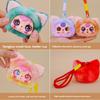 Cute Cat Head Plush Keychain Toy Children Backpack Decoration Gifts Festival