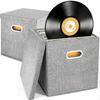 12inch Vinyl Record Storage Box Album Organizer, Music Carrying Case,