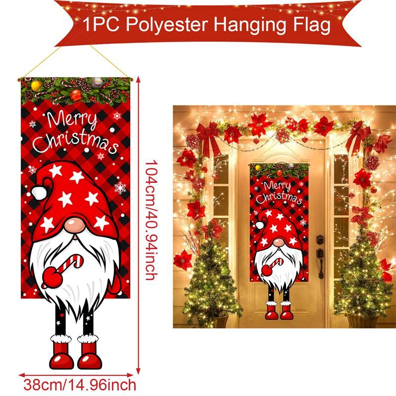 Christmas Hanging Flag Merry Christmas Decorations For Home 2025 Christmas Gifts Christmas Ornaments Navidad Xmas New Year 2026