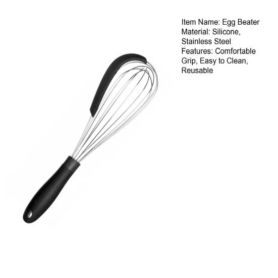 Cream Stirrer Comfortable Grip Kitchen Supplies Lightweight 2-in-1 Manual Whisk Cream Scraper Baking Tool Useful Bakeware Lightweight