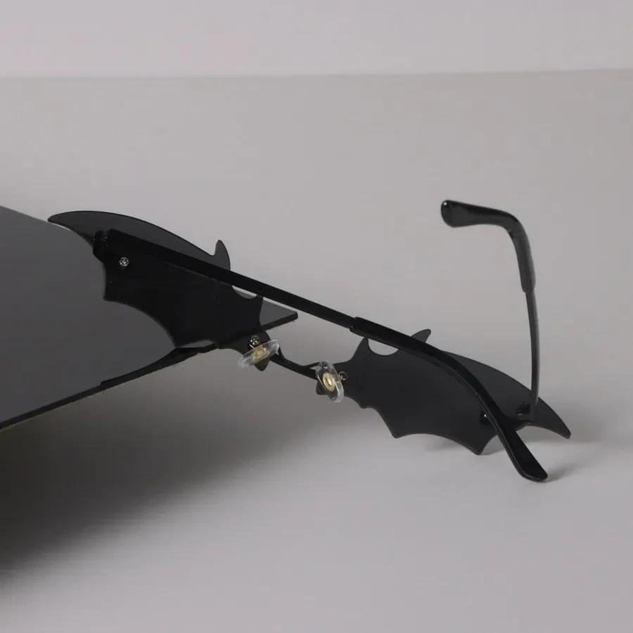 Rimless Cat Eye Sunglasses Women Men Retro Luxury Female Male Clear Designer Eyewear Sexy Brand Black Sun Glasses