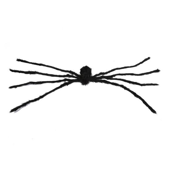 Giant Lighted Spider Halloween Decoration Fake Spider Light-up Realistic Spooky Spider for Indoor Outdoor Yard Patio Festive Decor