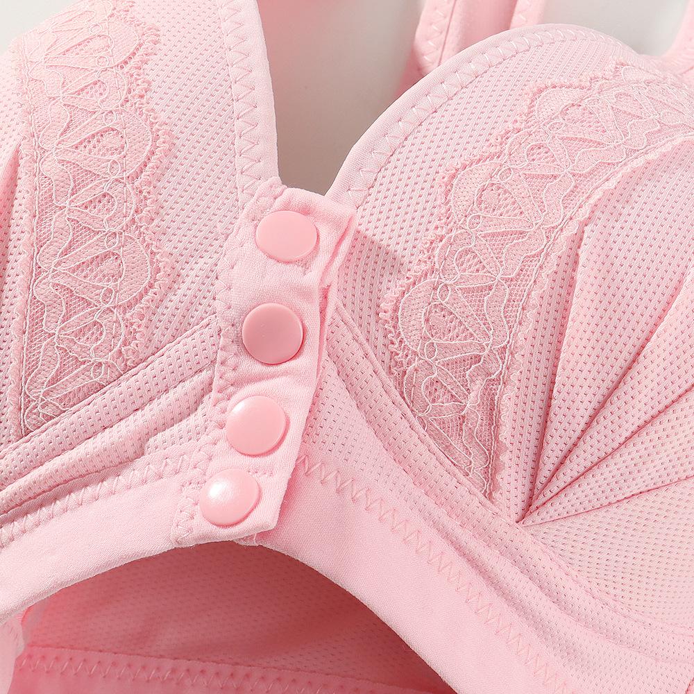 Sexy Front Closure Bra Women Front Fastening Bra Wireless Bras for Women Push Up Lingerie Plus Size Brassiere No Steel Ring Bra