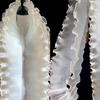Fashion Flounce Wave Lace Fabric 12cm Wide Pleated Ruffle Lace Fabric New Pleat Mesh Organza