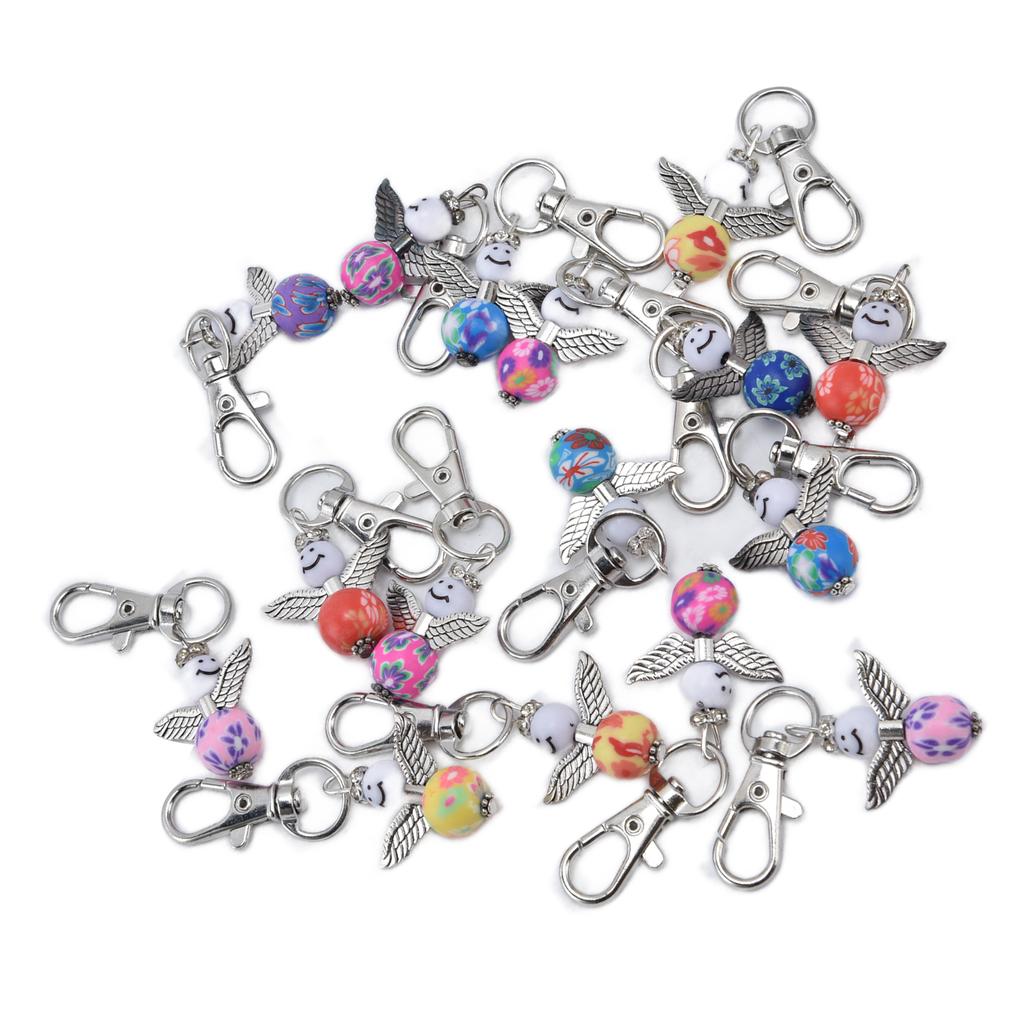 20PCS Cute Keychain Set with Cards Gift Bags for Baby Shower Bridal Shower Wedding Charm Party Favors