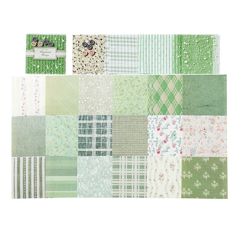 44sheets Memo Pads Material Intercloth Romance diary Scrapbooking Cards Junk Journal Background Notepad