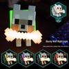 Ночник-волк MC Minecraft для детей - Настольная лампа-собака и сенсорный светильник в подарок