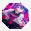 1pc Outdoor Umbrella with Anime Character Design - Automatic Opening/Closing, Portable 3-Fold Design, 8-Rib Iron Frame - Perfect Gift for Fans, T