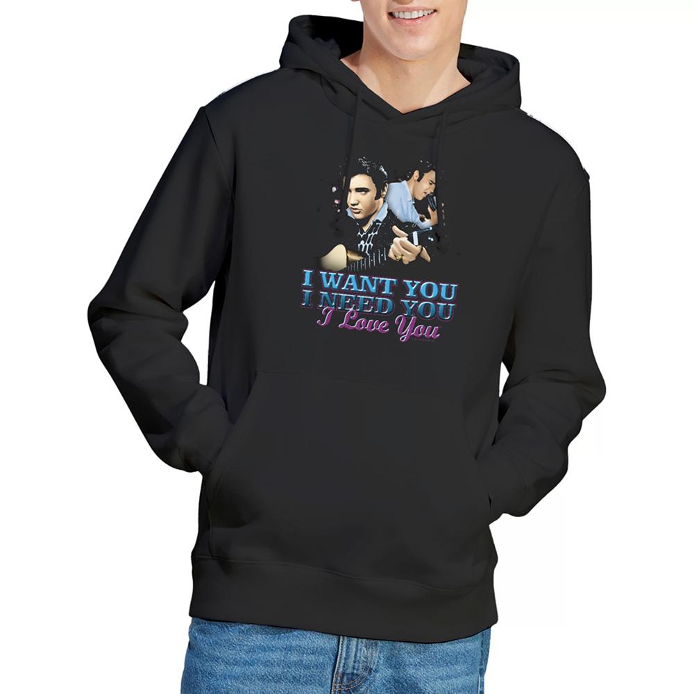 Elvis Presley Unisex Adult I Want You Hoodie