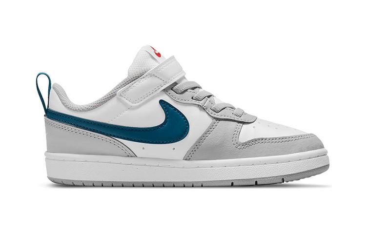 Nike Кроссовки для скейтборда Court Borough 2 Низкие Белый Серый Синий Детские BQ5451-117