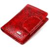 Snake Embossed Genuine Leather Women's Wallet CANPELLINI Wallet 21682 Red