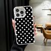 Арт-дизайн в горошек Мода Мягкий чехол для телефона для iPhone 15 16 17 Pro Max 17Air 16E 14 Plus 13 12 Mini Ударопрочная задняя крышка She