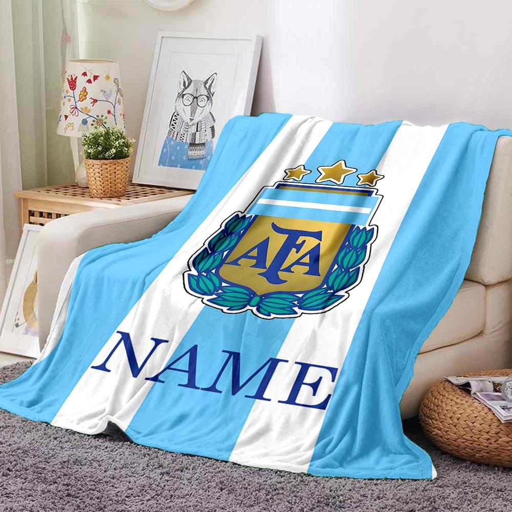 Custom Name Sheffield Crest blanket for Couch & Bed, Plush Cozy Fuzzy Blanket Super Soft & Warm Blankets for Fall and Winter. 0908286