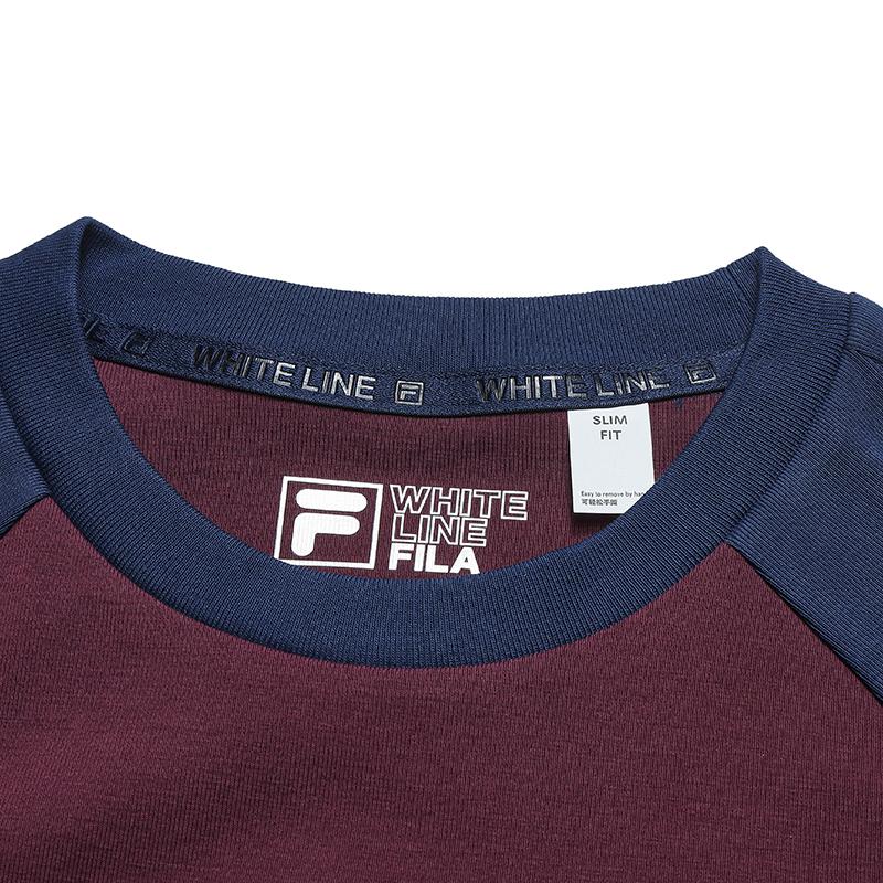 Fila Оригинальная Классическая Узкая Вязаная Футболка с Круглым Вырезом и Коротким Рукавом Женские Топы F11W619101F-PU