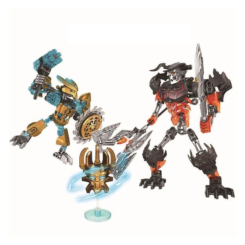 DIY Biochemical Warrior Master Domestic Building Blocks Skeleton Spider King Mech Assembly Combination toys for children gifts