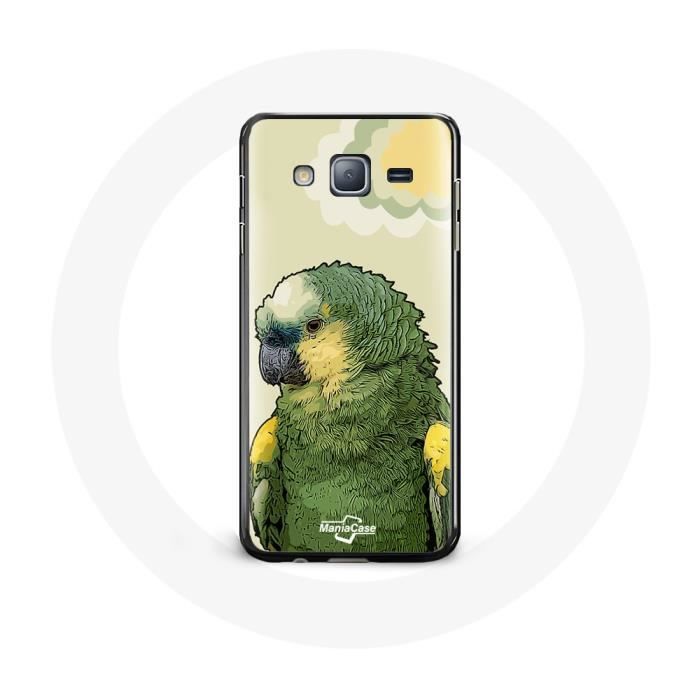 Coque pour samsung galaxy J5 2016 Amazone Perroquets Vert