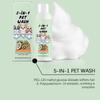 5 в 1 Pet Gentle Cleansing Shampoo Растительная сыворотка Питательная против колтунов для собак и кошек Универсальный без слез 100 мл
