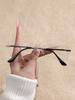 1PC Metal Fashion Square Rimless Anti-Blue Light Clear Glasses For Daily Office Reading Life Prevent Eye Strain Eyeglasses.
