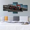 5Pcs F1 Racing Car House Sports Car 5 Pieces Canvas Wall Poster No Framed Abstract Paintings Art 5 Panel Modern Home Decor