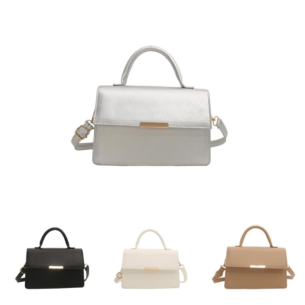 Chic Urban Style Pu Leather Handbag For Women 2024 Trendy Summer Shoulder Bag