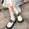White British Style Retro Platform Small Leather Shoes Women's 2025 New Spring and Autumn French Heightening Mary Jane Love Single Shoes