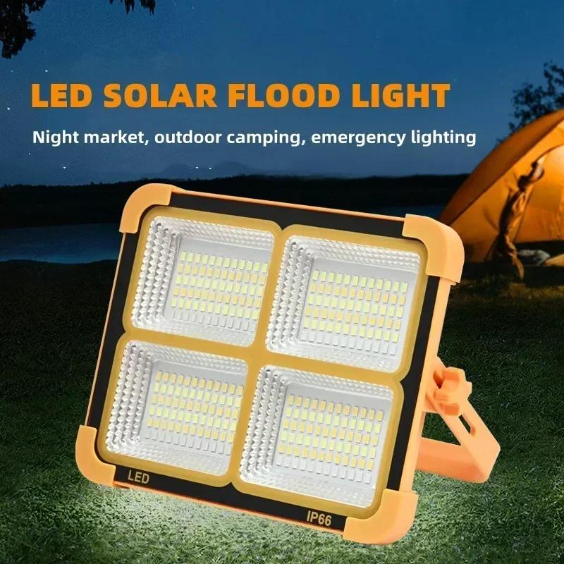 60W Solar Charging Camping Supplies Lamps Outdoor Sos Lantern Emergency Led Rechargeable Long Battery Life Lights Portable Lamp