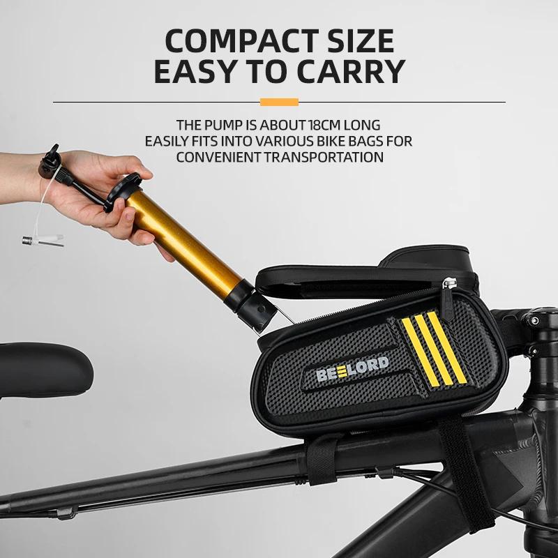 Велосипедный насос Xunting MTB 80 PSI, ручной насос для велосипеда, насос для накачки шин, клапан Schrader, напольный насос, аксессуары для велоспорта