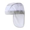 Cooling Inner Wet and Layerable Hat for Heatwave Free Size Cap, Cool, Protection, Junior, C2JWC101, White/Ice Gray,