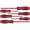 VESSEL Megadora Insulated Electric Shock VDE 9606PS Screwdriver, 6-Piece Set, Prevention, Certified,