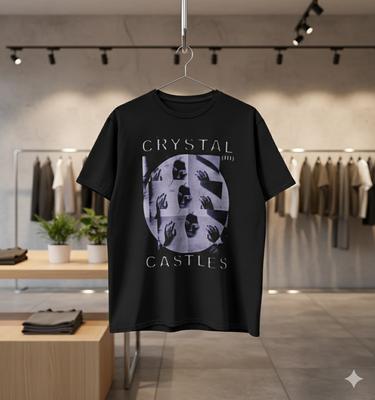 Crystal Castles III Album Cover Graphic Black T-Shirt Unisex S143