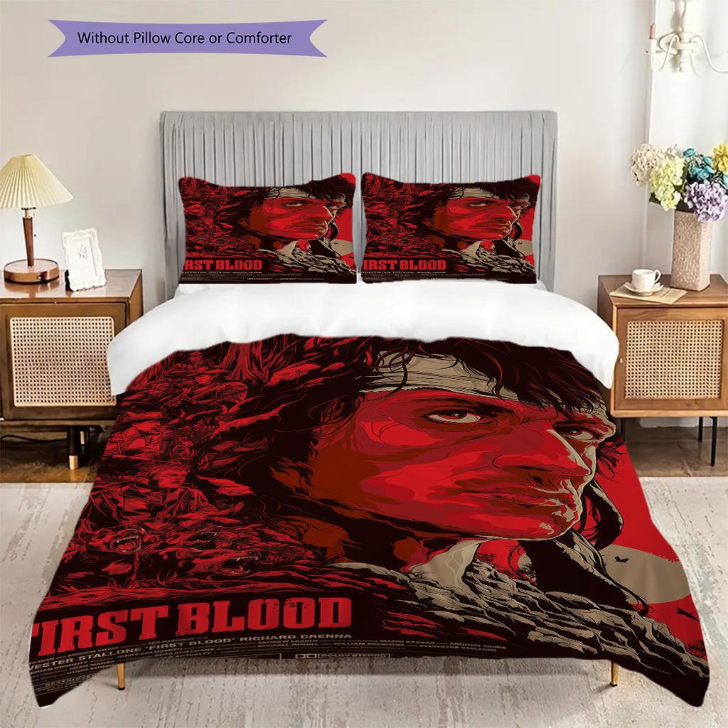 Rambo First Blood Part Ii Threepiece Set 1 Duvet Cover 2 Pillowcase Without Core Christmas Birthday Gift Duvet Cover And Pillowcase
