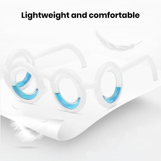 Motion Sickness Glasses Relieve Car Sickness Glasses Airsickness Seasickness Glasses No Lens Anti Nausea Vertigo Liquid Glasses for Adults or Kids