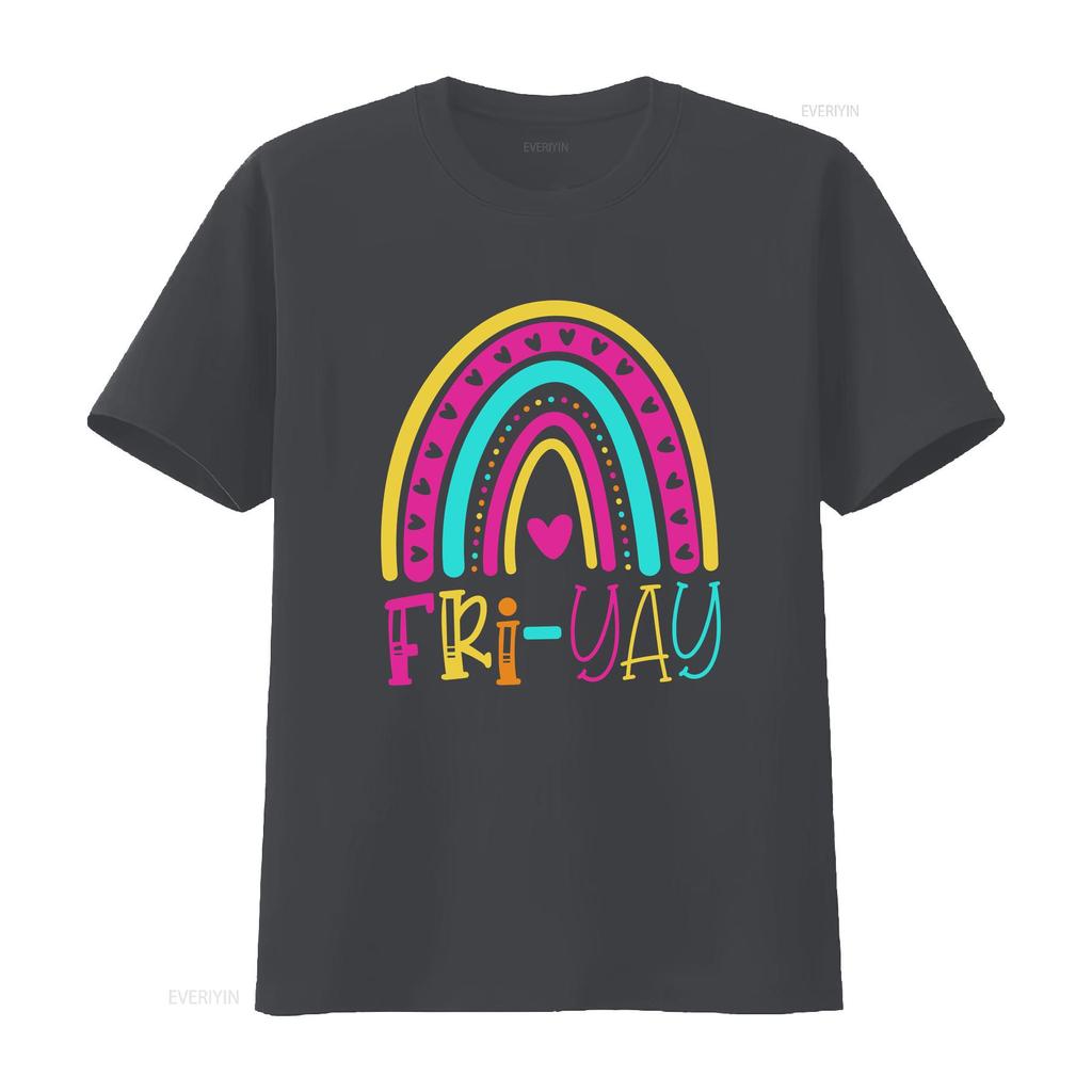 FriYAY T Shirt Fri Yay Cute Teacher Its Fun Friday TGIF s for Women Appreciation vintage Washed Top For Everyday Wear homme
