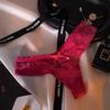 Sexy Lace Briefs Thong Women's Hollow Bow Breathable Hot Low Waist Underwear Sports Peach Buttocks T Panties