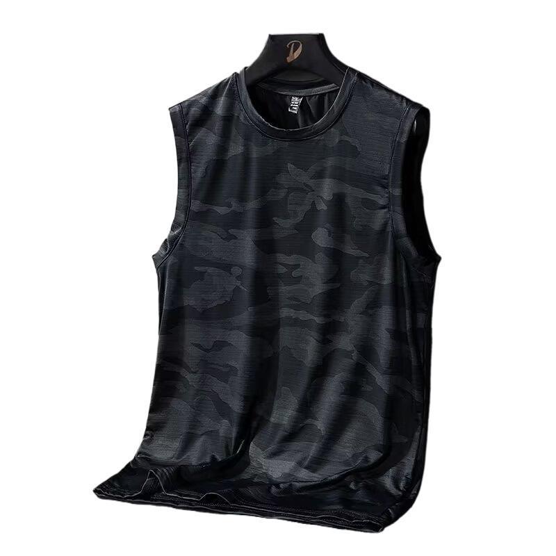 Men's Breathable Quick-Dry Camouflage Ice Silk Sleeveless Sports Vest
