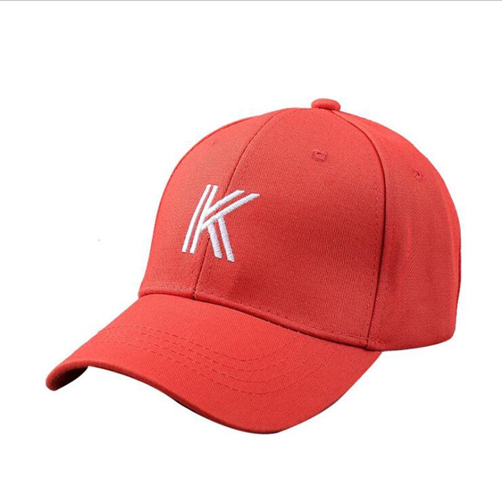 Unisex Fashion Letter K Embroidery Sports Hat Adjustable Baseball Cap