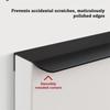 Aluminum Zinc Zinc Alloy nvisible Cabinet Handles Arc Design Cabinet Arc Design  Kitchen Cabinet
