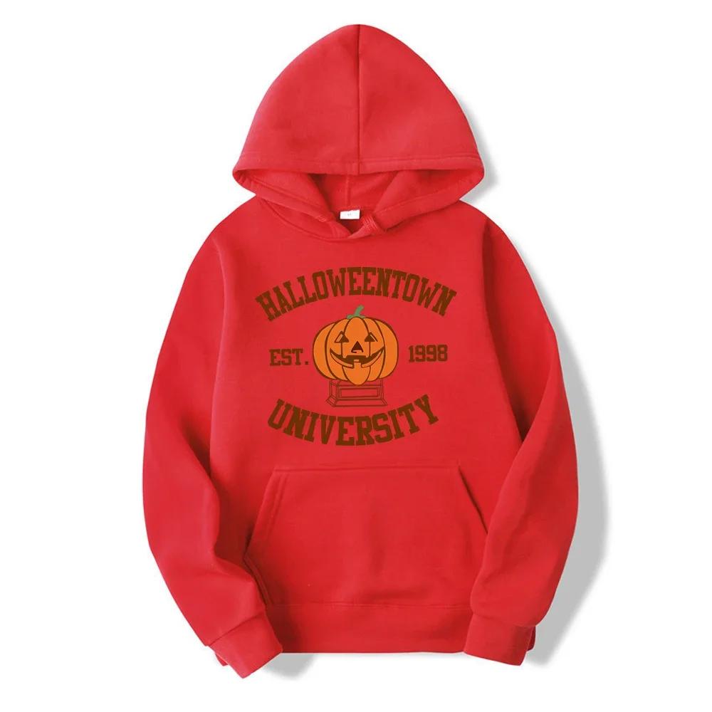 Halloweentown Hoodie Halloweentown Est 1998 Пуловер Vintage Halloween Town Осенний свитер унисекс Trendy Halloween Party Hoodies