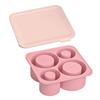 Silicone Cylinder Ice Tray with Lid Portable Popsicle Maker Easy Release Ice Mold for Cocktails Whiskey Juice