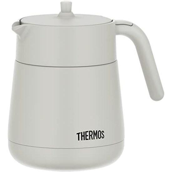 Термос Thermos с вакуумной изоляцией, чайник-заварник, 700 мл, светло-серый TTE-700 LGY