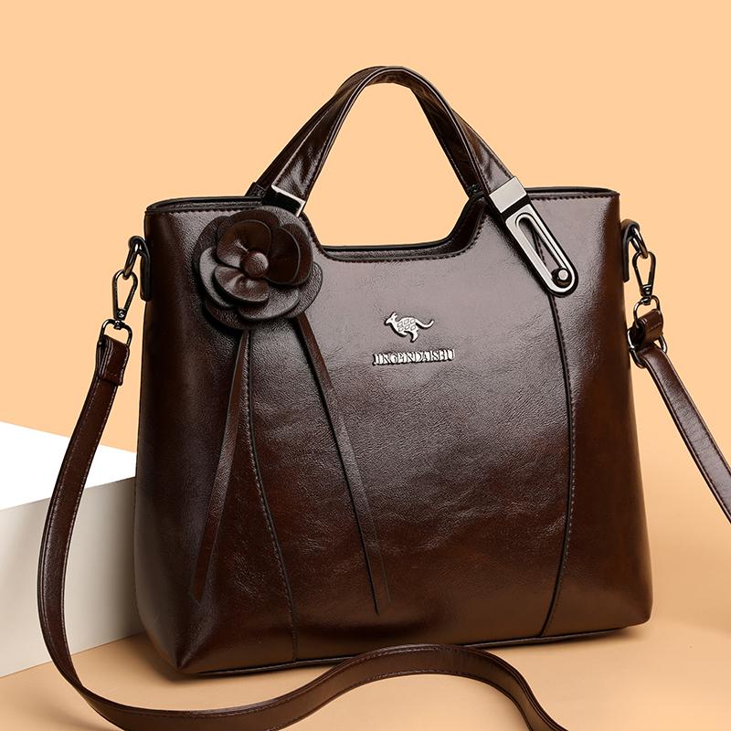 Винтажная женская сумка-тоут для поездок на работу, большая вместительная сумка через плечо