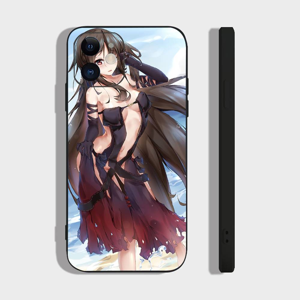 Чехол для телефона с анимацией Юй Цзэ (Consort Yu) из игры Fate Grand Order для iPhone 17 Air 16 15 14 13 Pro Max 11 12 Черный силиконовый чехол