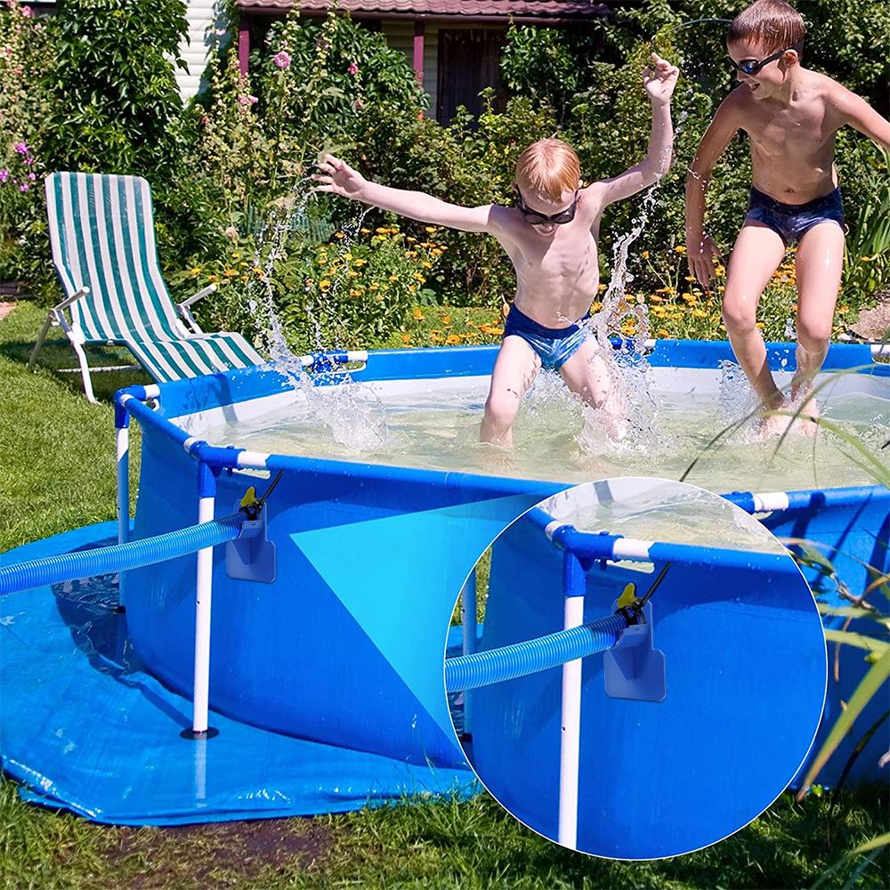 Поддержка трубы бассейна Кронштейн для поддержки шланга с лентой и кабельными стяжками Хомуты для шланга из нержавеющей стали для предотвращения провисания трубы