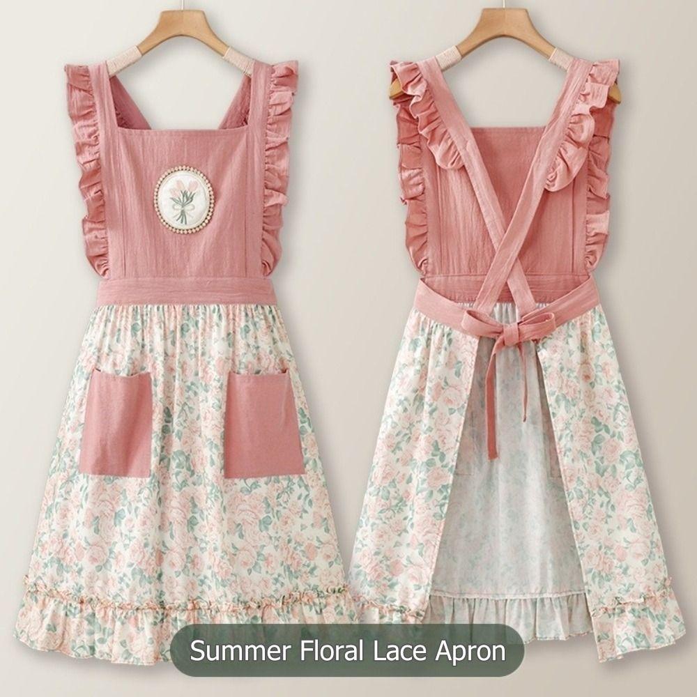 Милый летний тонкий фартук дышащая рабочая одежда новый садовый комбинезон для женщин девушек