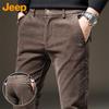 Jeep Мужские осенне-зимние повседневные брюки из эластичного вельвета