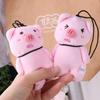 Stuffed Animals Hanging Pig Keychain Crooked Head Pig Pendant Creative Piggy Stuffed Doll  Kid Gift