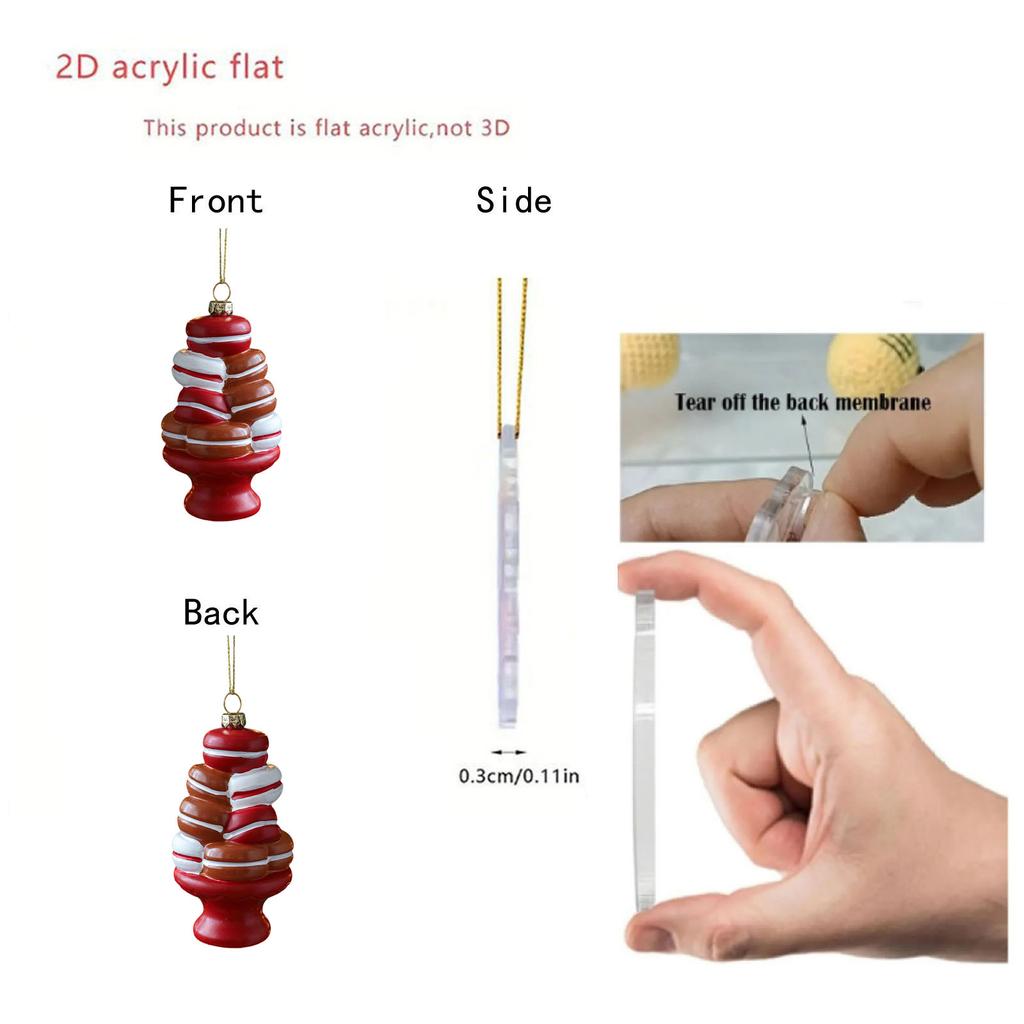 Пластиковые рождественские подвески, елочные украшения, декорации, товары для создания атмосферы