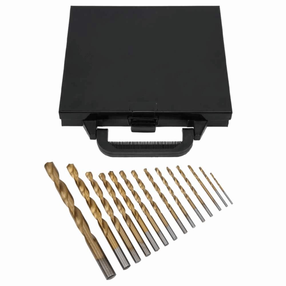 99pcs Round Shank High Speed Steel Drill Bits HighSpeed Steel Jobber Drill Bits  Hardened Metal